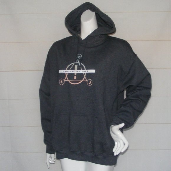 PANIC AT THE DISCO Hoodie Sweatshirt, L, Pray for the Wicked, Gray - Picture 4 of 11